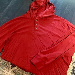 Old Navy Men's Crimson Hooded Sweatshirt